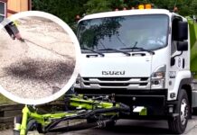 Акрон впроваджує вантажівки за 300 тисяч доларів для ремонту вибоїн, замінюючи дорожні бригади