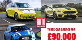Trzy samochody, jeden garaż: kolekcja nostalgii i nowoczesności za 90 000 funtów